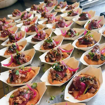 Plat de saison préparée par le chef Yann Serra à Blanquefort